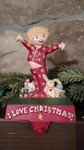 Midwest Engelbreit Love Christmas Cast Iron Stocking Holder Hanger. Fixed Price $73.50.
