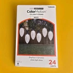 Gemmy Led Lightshow Color Motion C9 String White 24 Ct Christmas. Fixed Price $45.90.
