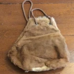 Rare Vtg 1960S Genuine Kangaroo Fur Bag Purse Cinch Sack Boho Small. Fixed Price $100.00.