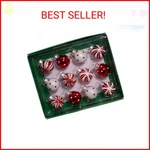 Kurt Adler GG0294 1-INCH Ornament Set, Red, White. Fixed Price $22.11.