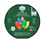 Holiday Time 100 Multicolor Led Super Bright Ceramic C9 Lights With Green Wire. Fixed Price $44.99.