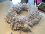 Vickerman A104225LED White Shimmer Dura-lit Wreath With Lights 18. Fixed Price $99.99.