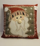Santa Face Decorative Christmas Pillow 17" Hobby Lobby. Fixed Price $29.95.