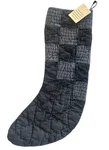 Anthropologie Blue Quilted Stocking Patchwork Navona 23" Christmas Nwt New. Fixed Price $35.19.