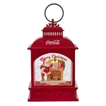 Coca-cola Battery-operated Coke Santa Lantern Water Globe, Multi,snow Globes. Fixed Price $55.19.