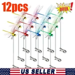 12 Fake Dragonfly Clips For Outdoors 3D Garden Decor. Fixed Price $13.99.