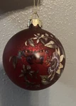 Red Glass Butterfly Floral Christmas Ornament Hanging Decor Gisela Graham. Fixed Price $23.99.
