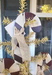 Primitive Wood Candy Cane Ornaments Nwt Set Of 3 Country Christmas. Fixed Price $8.99.