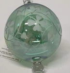 Home For The Holidays Handcrafted/ Egypt Green Glass Christmas Ornament Vintage. Fixed Price $18.00.