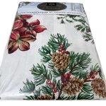 Christmas Tablecloth Holiday Classics Holly Floral 52X70 Rectangle Cotton Blend. Fixed Price $33.99.