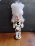 Nutcracker Ornament Christmas Tree Wooden Crystal Decor. Fixed Price $9.99.