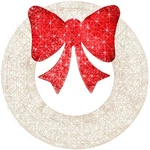 Best Choice Products Pre-lit Wreath Led Metal Cor Bow 30IN. Fixed Price $64.99.