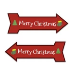 Arrow Shape Merry Christmas 12X4" Wall Door Sign Holiday Decoration. Fixed Price $14.99.