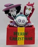 Nightmare Before Christmas Lock Shock & Barrel Present Figurine New. Fixed Price $35.88.