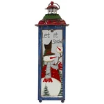 Northlight 15" Red And Green Snowman Christmas Lantern. Fixed Price $50.39.