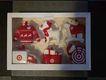 Wondershop Target Holiday Christmas Ornament Set Bullseye Dog Shopping Cart. Fixed Price $19.90.