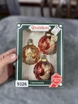 Vintage Tradition Christmas Glass Ornaments Angel Set Of 3 Red Gold West Germany. Fixed Price $25.72.