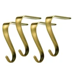 Dajamai 4 Pack Christmas Stocking Holders For Mantel Metal Hangers F.... Fixed Price $22.57.