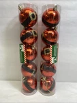 Christmas House Lot Of 10 Red With Santa Belt Ornaments New. Fixed Price $11.25.