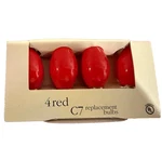 4 Holiday Time C7 Replacement Bulbs Solid Red Christmas Lights Indoor/outdoor. Fixed Price $6.99.