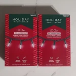 2-PACK Holiday Living 100CT Clear Mini String Lights Green Wire 2X21.9FT. Fixed Price $5.00.