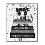 Stupell Industries Glam Fashion Book Stack Grey Bow Pump Heels Ink, Design By. Fixed Price $102.44.