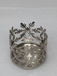 Slatkin Bath & Body Works Metal Sleeve Candle Holder Christmas Snowflakes 4 Oz. Fixed Price $9.99.