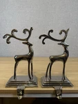 Kurt Adler 10-INCH Silver Reindeer Stocking Holder. Fixed Price $49.99.