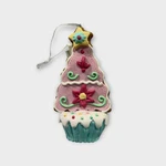Holiday Lane Gingerbread Christmas Tree Cupcake Ornament Macy's Pink Blue Decor. Fixed Price $9.87.