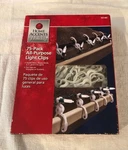 Home Accent Holiday 75-PK All Purpose White Light Clips 80195 Open Not Used. Fixed Price $7.99.