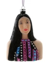 Cody Foster & Cher Bust Hanging Glass Ornament. Fixed Price $25.98.
