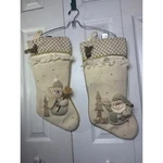 Dan Dee Collector's Choice Christmas Stockings Santa Snowman Holiday Decor Set. Fixed Price $40.00.
