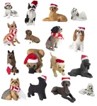 Dog Figurine Resin Christmas Ornament. Fixed Price $19.99.