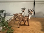 Wondershop 2024 Faux Furry Deer With Spots Christmas Tree Ornament- Set. Fixed Price $22.00.