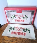 Lenox 11'' Tray All Is Calm With Holly Box. Fixed Price $21.90.