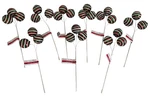 Lot 9 Ashland Red Green White Sequin Swirl Christmas Floral Branch Filler Pick. Fixed Price $37.95.