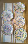 Vintage Vietri Italy Cbb Colore Pastel Salad Plates 8.25" - Set Of 5.... Fixed Price $135.00.