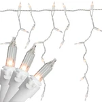 Northlight Set Of 150 Clear Mini Icicle Christmas 3" Spacing - White Wire. Fixed Price $19.49.