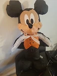Vampire Mickey Mouse Halloween 21" Airblown Inflatable Up Gemmy Disney. Fixed Price $17.99.