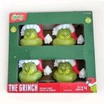 Christmas Grinch Battery-operated Pathway Stakes 4 Count Santa Hat Led Gemmy. Fixed Price $15.00.