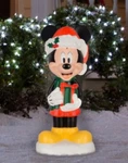 New 24 Gemmy Mickey Mouse Present Blow Mold Yard Decor Outdoor/indoor Christmas. Fixed Price $35.00.