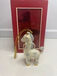 Lenox 2011 "baby's First Christmas" Blue Giraffe Ornament With Gold Trim. Fixed Price $25.90.