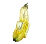 Peeled Banana Blown Glass Old World Christmas Ornament 28066 Decoration Free Box. Fixed Price $17.87.