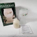 Floating Candle Holder Pfaltzgraff Frosted Glass Green. Fixed Price $9.99.
