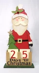 Gerson 16" Santa "days 'till Christmas" Wood Advent Countdown Calendar. Fixed Price $22.88.