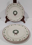 Merry Brite Holiday Home Collection Set Of 4 Salad Dessert Bread Plate Wreath. Fixed Price $14.99.