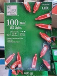 Home Accents Holiday 100 Ct Red Led Mini Lights 28 Feet Long Indoor/outdoor. Fixed Price $13.99.