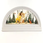 Illuminated Glitter Arch With Scene White Angel By Valerie Christmas Home Decor. Fixed Price $38.69.