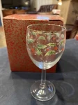 Royal Limited, Holly Holiday, Four Long-stem Glasses! Mint! With Original Box!. Fixed Price $14.00.