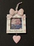 Polarx Personalized Christmas New Born Baby Girl Ornament/picture Frame. Fixed Price $12.10.